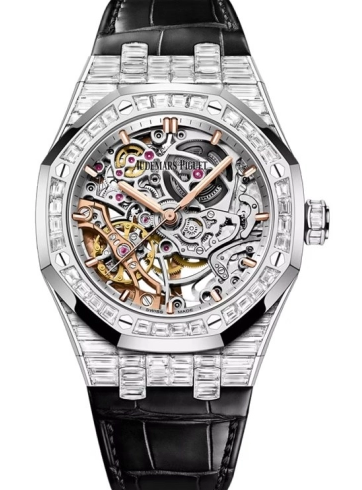 Review 15469BC.ZZ.D001CR.01 Audemars Piguet Royal Oak 37 Double Balance Wheel Openworked replica watch